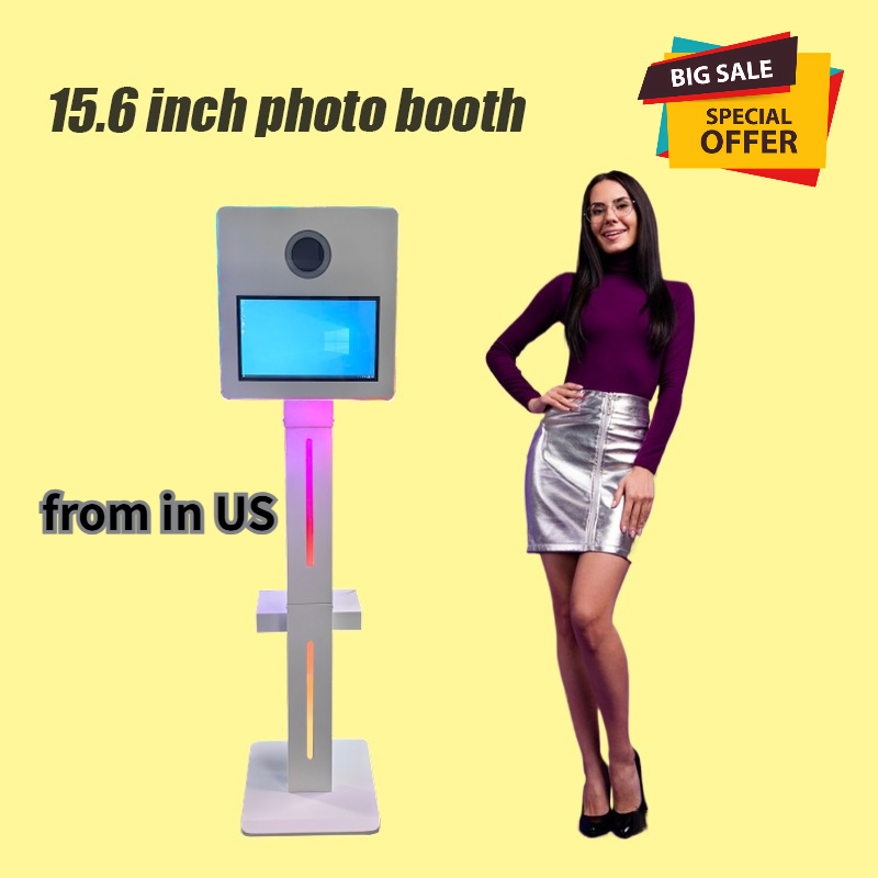 Photo Booth Machine - Portable standzone 15.6 Inch Touch Screen