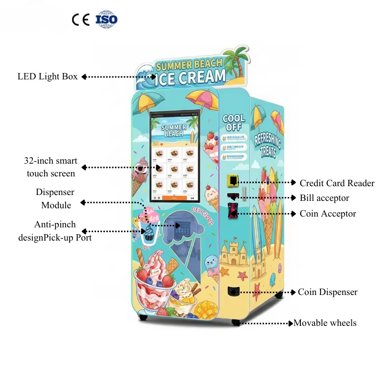 Ice Cream Vending Machine Auto – Commercial Vending Machine Bewertung und Preis