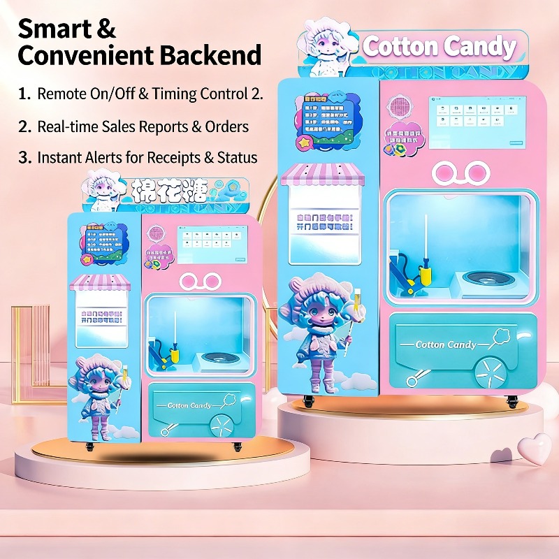 FOB Automatic Cotton Candy Ven – Vending Machine Qr Code Bewertung und Preis