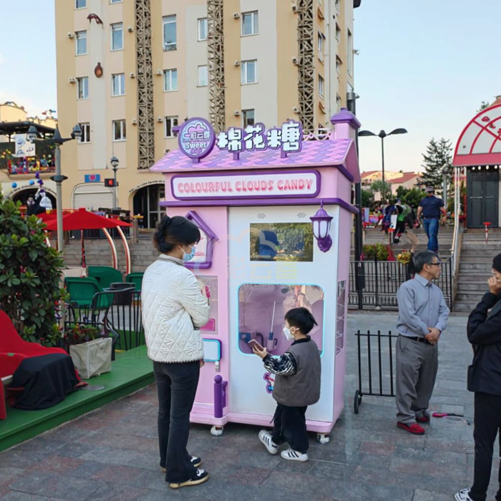 Outdoor Fully Automatic Cotton – Candy Vending Machine Bewertung und Preis
