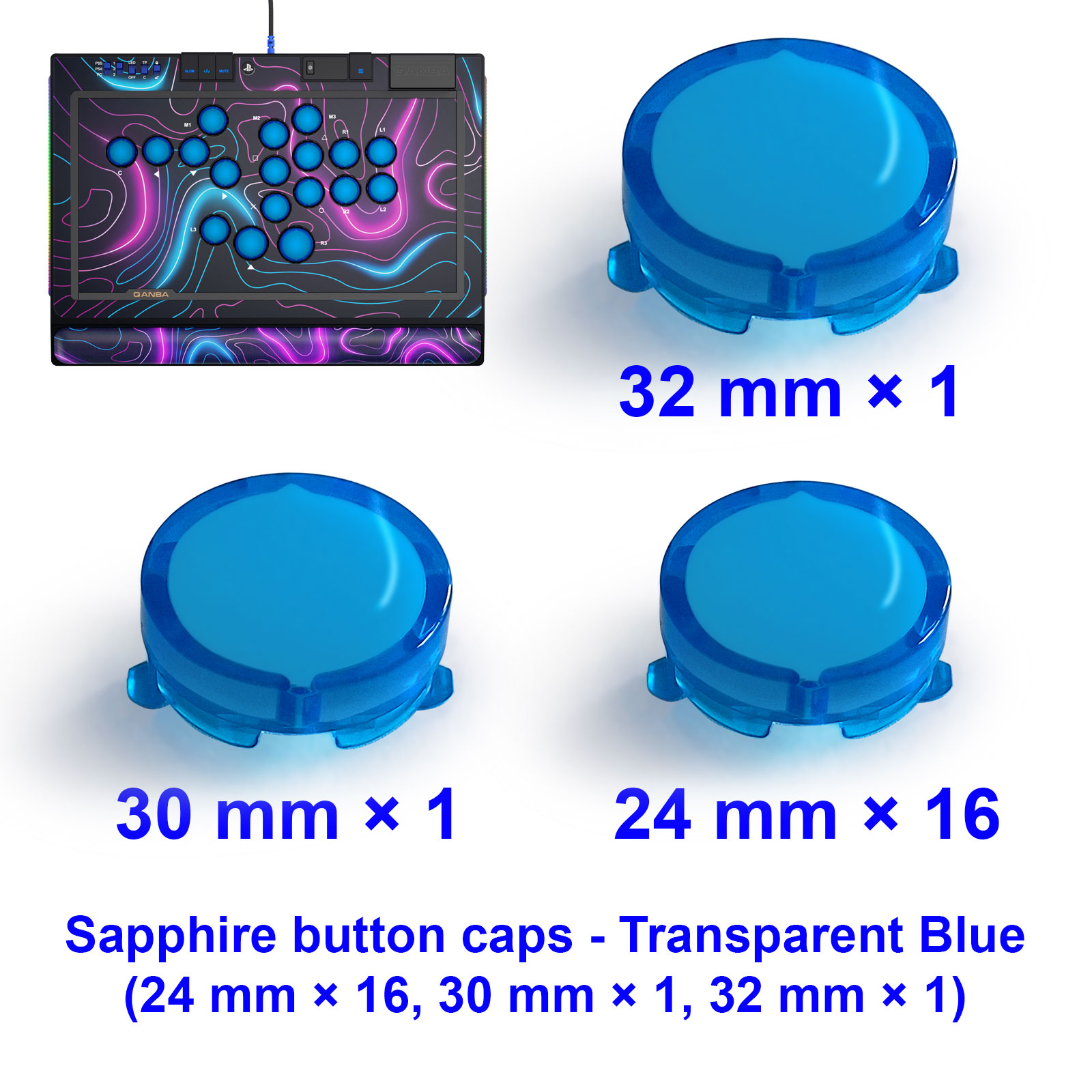 QANBA SAPPHIRE S1 Button Cap A – Joystick Arcade Parts Bewertung und Preis