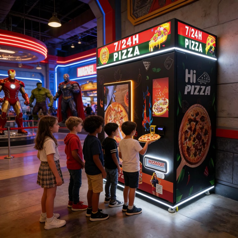 Custom Pizza Vending Machine S – Vending Machine Qr Code Bewertung und Preis