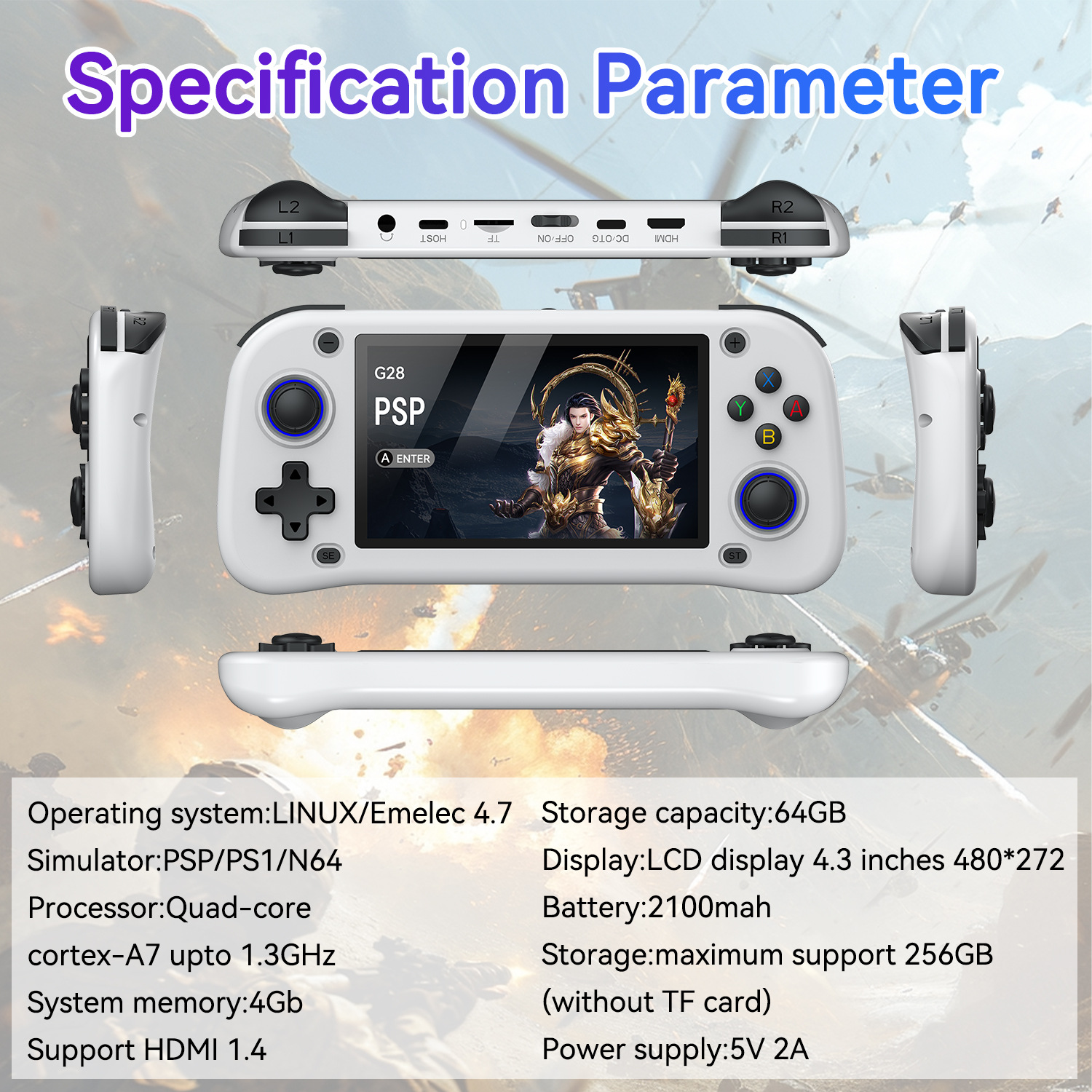 G28 game console 4.3-inch high – Arcade Game Jackpot Bewertung und Preis