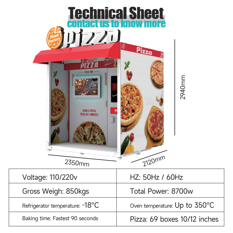 Wholesale Automated Hot Pizza  – Vending Machine Qr Code Bewertung und Preis