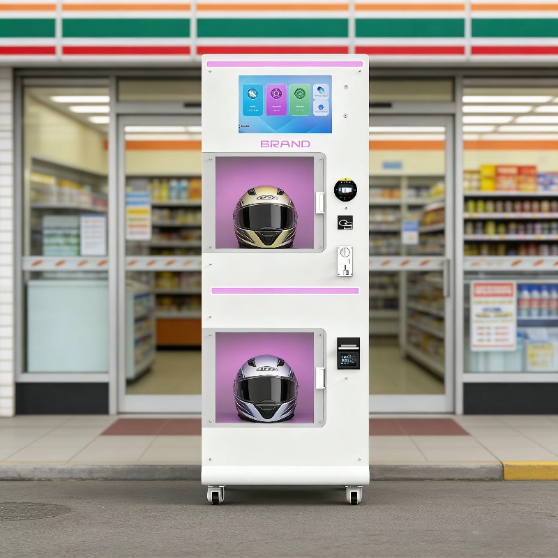 Custom Double Warehouse Helmet – Vending Machine Qr Code Bewertung und Preis