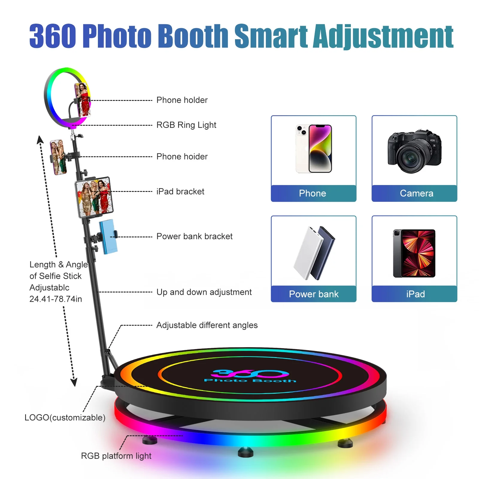 360 Photo Booth with Flight Ca – Photo Booth Machine Bewertung und Preis