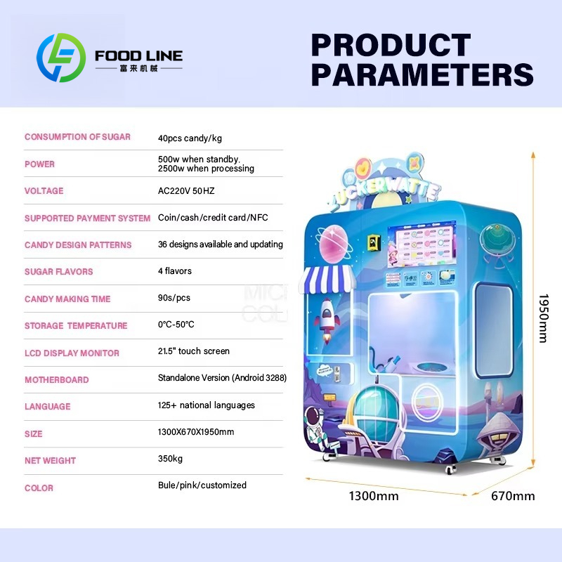 Customized Cotton Candy Vendin – Bill Acceptor Vending Bewertung und Preis